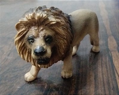 Miniatura de vinil Schleich 2005 , leão adulto , 11 cm de comprimento