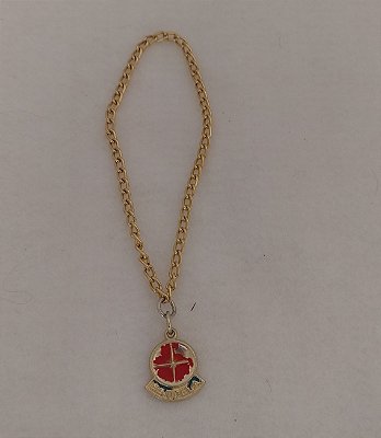 Correntinha com pingente Estrela, anos 80, pintura gasta