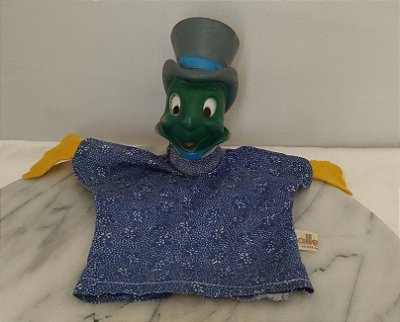 Fantoche antigo Anos 60/70 , Grilo Falante do Pinóquio Disney,arca Nalle-Nil
