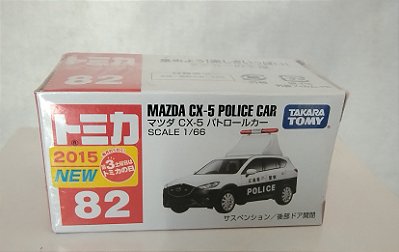 Miniaturas Tomica 82 carro da policia Mazda CX-⁰5, escala 1:66, nova, lacrada