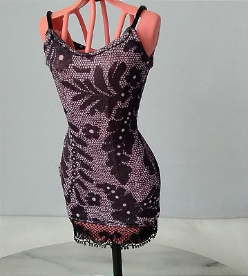 Vestido rendado somente da boneca Posh Spice (Spice Girls) Vitoria Beckham, 1997