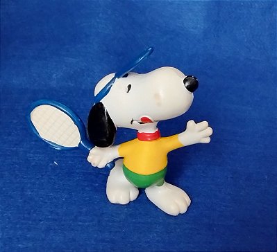 De 1966, miniatura de vinil.Peanuts de Snoopy jogador de tenis, 6 cm