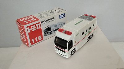Miniatura de metal takara Tomy Tomica #116 Super ambulancia