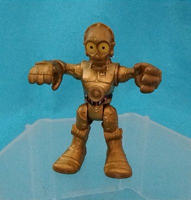 Mini boneco articulado Star Wars galactic heroes droid C3PO 6 cm LFL/Hasbro 2011 l