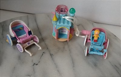 Lote miniaturas ,compatíveis Polly pocket , Star Castle e carruagens Trendmasters 1995