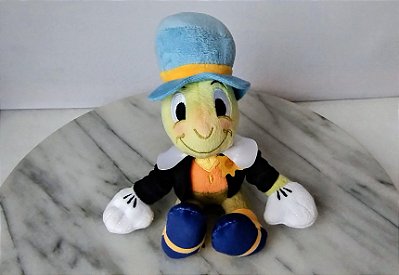 Pelúcia de grilo falante Jiminy do Pinóquio Disney,16 cm com imã onde senta