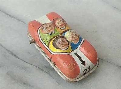 Miniatura de carro de lata litografada 4,5 cm marca technofix 316 Alemanha , 1967