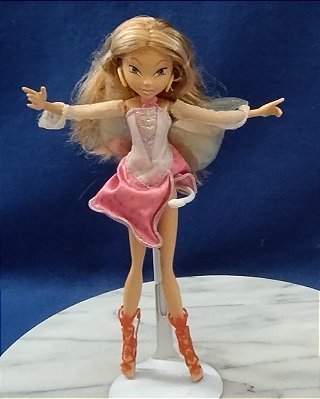 Boneca Winx club Flutter Magic Flora , Mattel 2004, 23 cm
