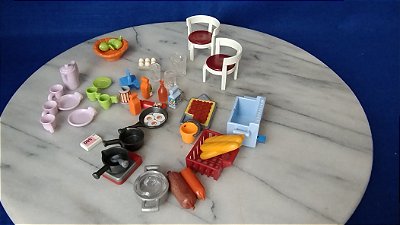 Playmobil mini acessórios de cozinha