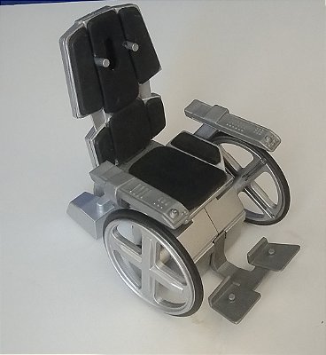 Cadeira de ridas do processor Xavier do filme X-men Marvel de 2000, 10x10 cm