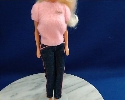 Roupa vintage da Boneca Fashion Jeans Barbie 1981