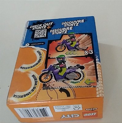Lego 60296 stunt bike/moto acribatica , 14 pecas, nova, lacrada