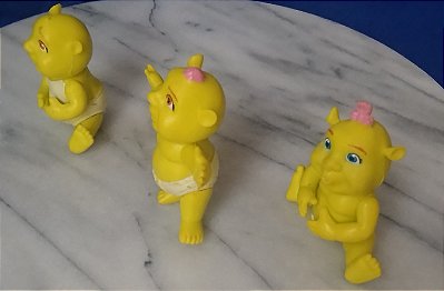 Bebes do Shrek 3 de vinil 5 articulações, 7 cm, sem marca