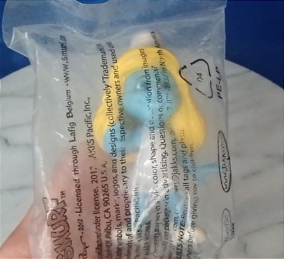 Smurfete de vinil estatica de 5 cm, coleção Smurfs, Jakks Oacific ,2012
