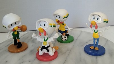 Coleção perú da Sadia ,mascote olimpíadas 2016, 8 cm, 4 variados