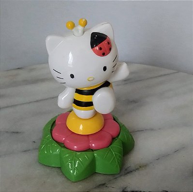 Hello kitty abelha que roda na base 8 cm, promocional Lacta 2008