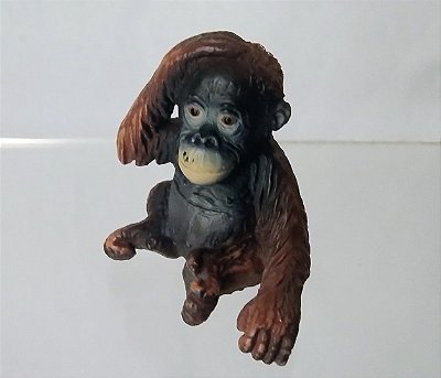 Miniatura Schleich filhote de Orangotango 1407 descontinuado em 2002, 4 cm
