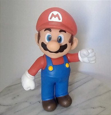 Boneco articulado na cabeça e bracos Super Mario 20 cm Nintendo 2006 da Banpresto