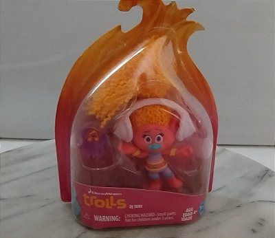 Troll D J Suki aprox. 8 cm, DreamWorks Hasbro 2015, novo, lacrado