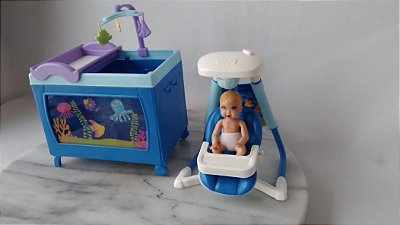 Acessórios quarto de bebe da Barbie quero ser babá, Mattel 2011