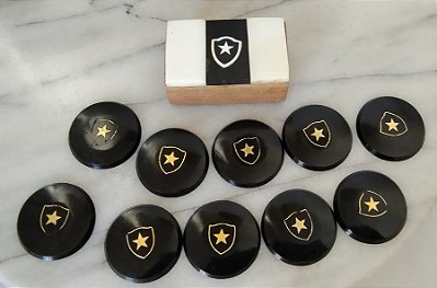 Futebol de botão 4 cm , jogo de 10+1 Botafogo