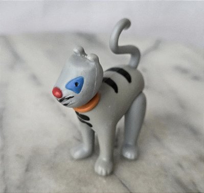 Miniatura de vinil gato Gilbert do Caillou, 5 cm de altura, , Cinar 2002