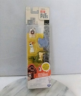 Miniatura de vinil 4 pets de 4cm da A vida secreta dis bichos, llumination, novo, lacradon8