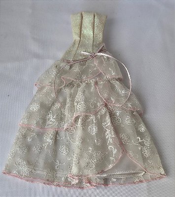 Roupa para Barbie vestido Noiva Wedding day sparkle 2008