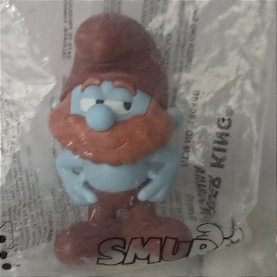 Boneco ken Smurf 9 cm, coleção Burger King 2024, lacrado