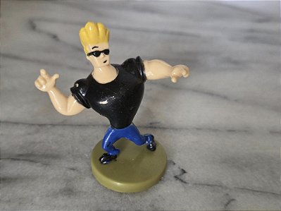 Miniatura de vinil com base de Johnny Bravo, Cartoon Network, 6 cm