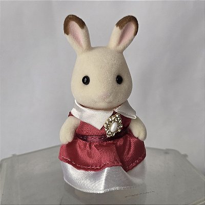 Sylvanian Families Coelha chocolate Freya de vestido de gala, Epoch 6001