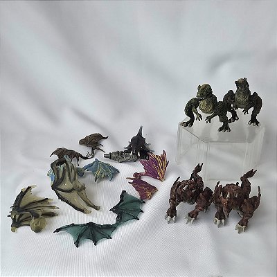 Mega bloks 2006-2008 plasma dragões e dinossauros 13 cm de comprimento incompletos e asas e partes