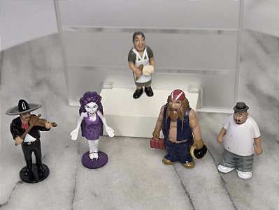 Figuras de vinil estáticas Homies da DGA Collectibles, 4 a 7 cm de altura, 5 variadas