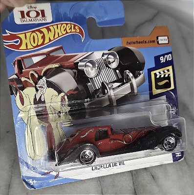 Miniatura de metal Hot wheels Disney Screen Time 2018, da Cruella de Vil,novo , lacrado