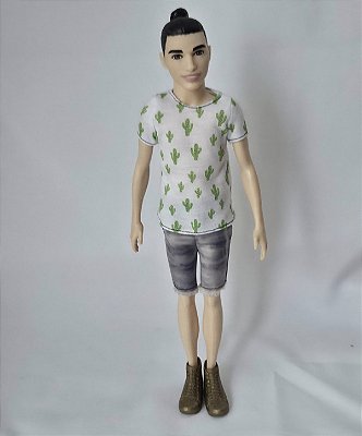 Boneco Ken Fashionistas #16 Cactus Cooler , Mattel 2017
