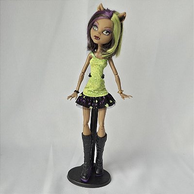 Boneca Monster High Clawdeen New Scaremester incompleta