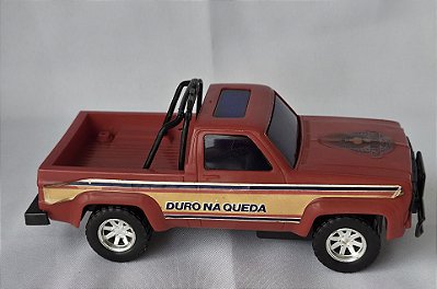 Pick-up Chevy de plástico com fricção, Duro na queda, 20 cm , da Glasslite anos 80,