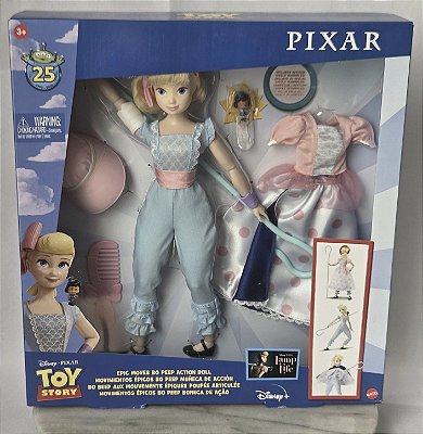 Boneca de ação Bo Peep movimentos épicos 28 cm do Toy Story 4 Disney Pixar Mattel 2019, nova, lacrada