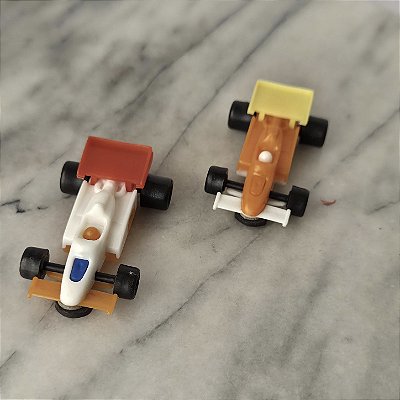 Carrinhos Fórmula 1 de plastico PA MA 5,5 cm dos anos 80