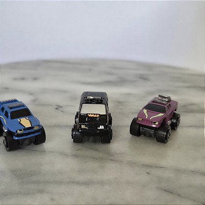 Mini carros Road Champs 3,2 cm , anos 80, lote de 3 variados