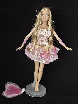 Barbie Fairytopia Elina Fada do Campo falta uma asa, Mattel 2005, não funciona