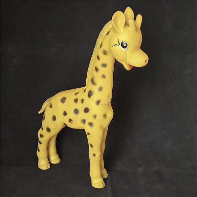 Girafa de vi vinil anos 60 da Estrela 30 cm de altura 18 cm comprimento com danos