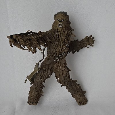 Boneco articulado no braço esquerdo de Chewbacca Star wars 22cm LFL Hasbro 2004