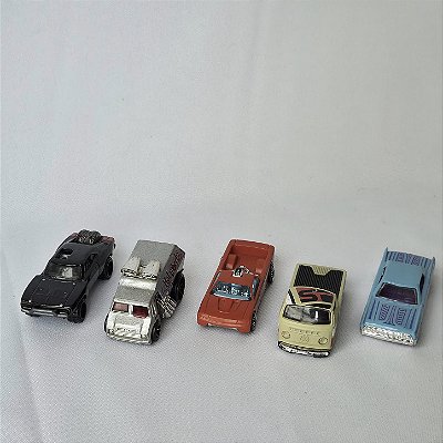 Miniaturas Hot Wheels lote de 5, 2003/4/7/16/17 inclui Dodge charger '70