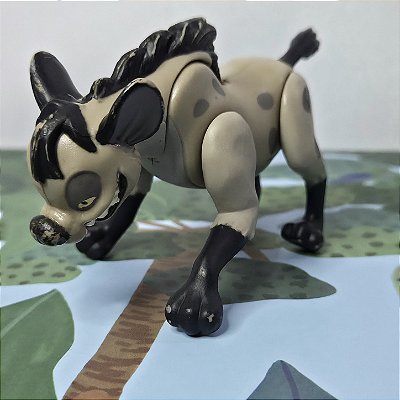 Miniatura Disney hiena articulado com movimento , 10 cm , do Rei Leão Mattel 1994