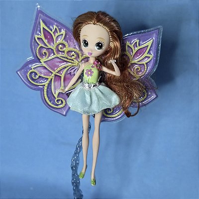 Barbie Thumbelina / Polegarzinha Crysella asas da Janessa e saia improvisada, 20 cm, Mattel 2008