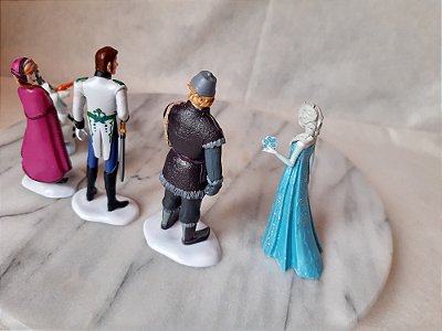 Playset usado miniaturas personagens desenho Frozen Disney