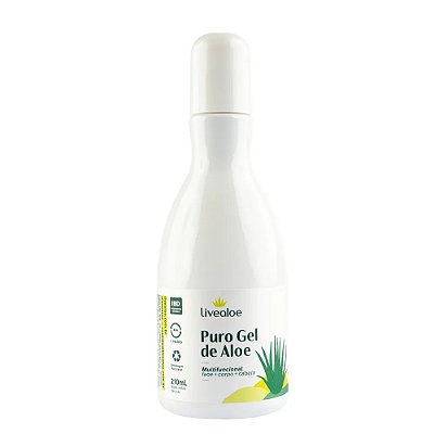 PURO GEL DE ALOE - MULTIFUNCIONAL PELE E CABELO LIVEALOE - 210ML