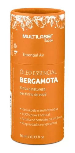 Óleo Essencial de Bergamota 10 ml Saúde - Multilaser