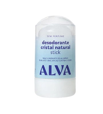 Desodorante Stick Biodegradável Cristal Natural 60g – Alva